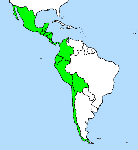 карта распространения видов перцев